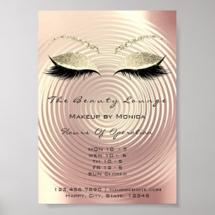Poster Lashes Studio Maquillage Artiste Parties scintilla