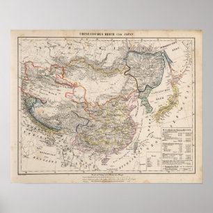 Poster L'Asie, Japon, Chine