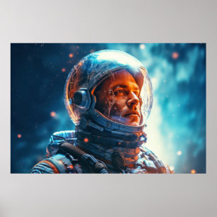 Poster L'astronaute dans le monde entier Dimension fantas