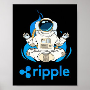 Poster L'astronaute de chiffrement XRP à chiffrement de c