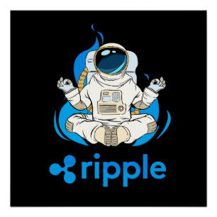 Poster L'astronaute de chiffrement XRP à chiffrement de c