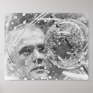 Poster L'astronaute John Glenn s'entraîne pour l'amitié 7