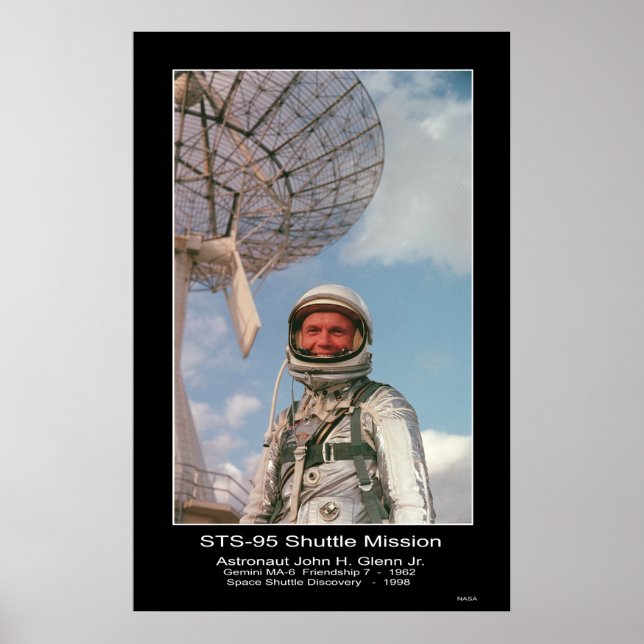 Poster L'astronaute John H. Glenn Jr. (Devant)