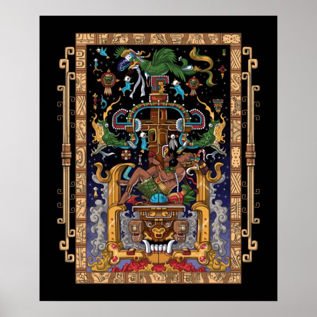 Poster L'astronaute maya King Pakal (Devant)