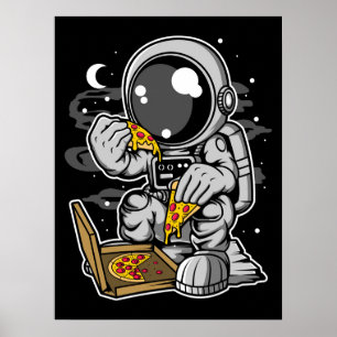 Poster L'astronaute Pizza