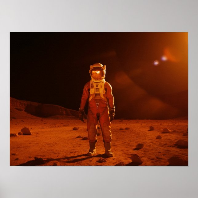 Poster L'astronaute premier marial humain sur la planète  (Devant)
