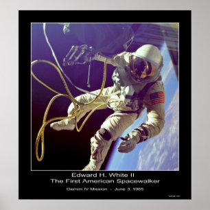 Poster L'astronaute Russell L. Schweickart Apollo 9 Missi