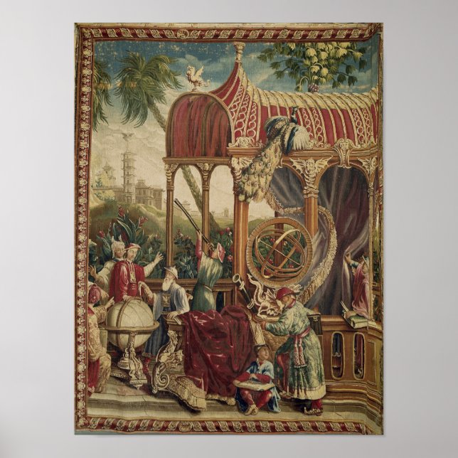 Poster L'Astronome, Atelier de Beauvais, 1711 (Devant)