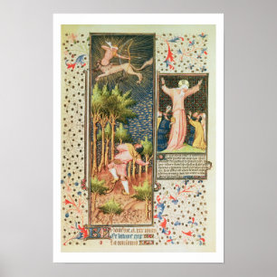 Poster Lat 9471 f.16r novembre, des Grandes Heures d