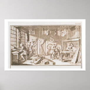 Poster L'atelier du fabricant d'instruments, détail de la