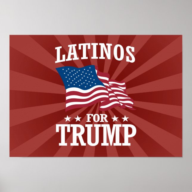 POSTER LATINOS POUR TRUMP (Devant)