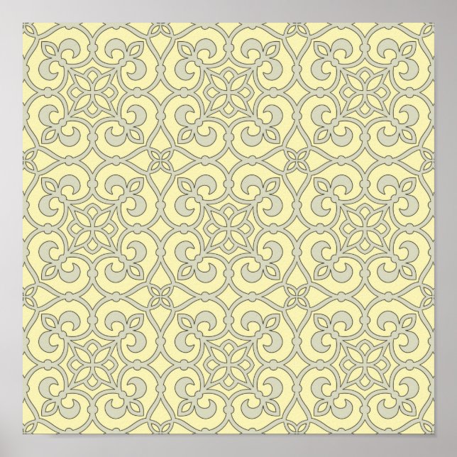 Poster Latis Motif géométrique (Devant)