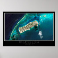 L'Atoll de Johnston De La Carte Satellite Spatiale