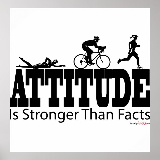 Poster L'attitude est plus forte que les faits (Devant)