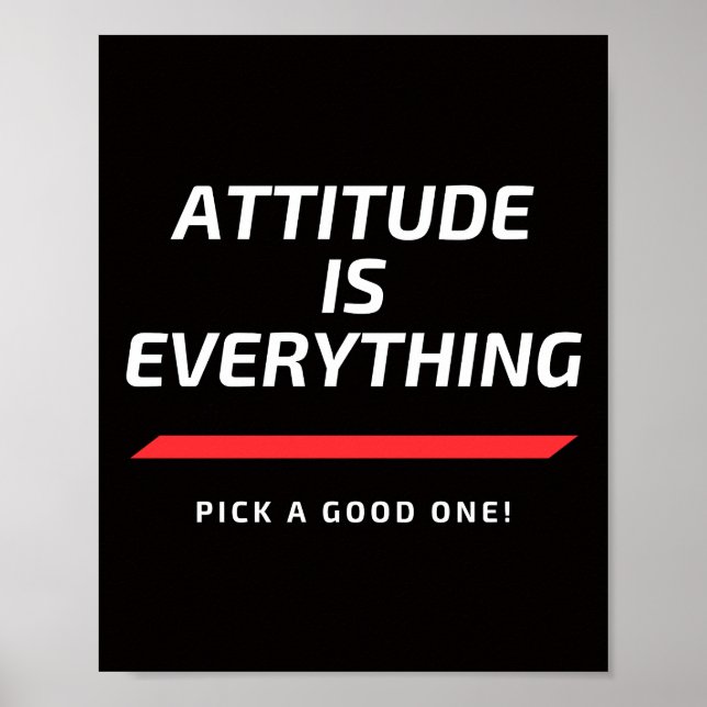 Poster L'attitude est tout (Devant)