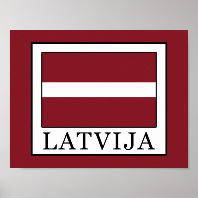 Poster Latvija (Devant)