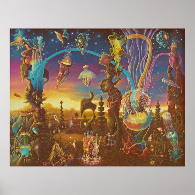 Poster L'aube dans le jardin de la création (Devant)