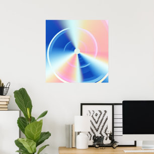 Poster L'aube du matin, hypnotique psychédélique