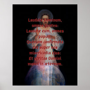 Poster Laudáte Dominum Imprimer (grand)