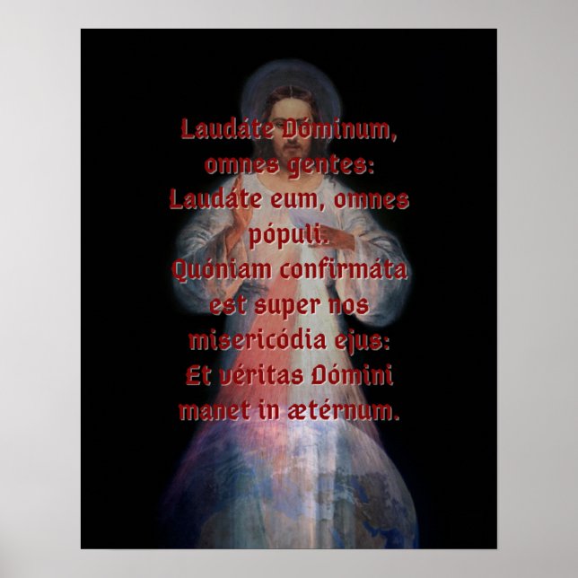 Poster Laudáte Dominum Imprimer (grand) (Devant)
