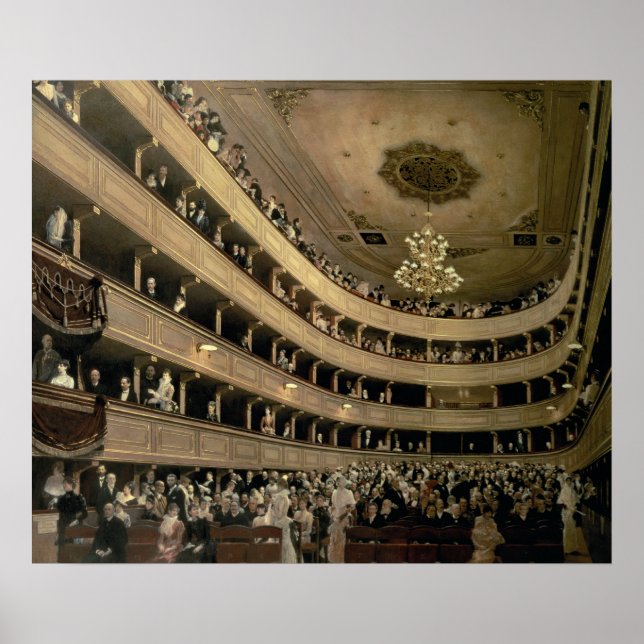 Poster L'Auditorium du Théâtre du Vieux Château, 1888 (Devant)