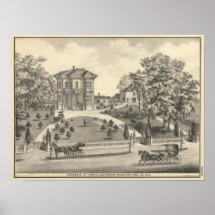 Poster Laugenour residence, Woodland