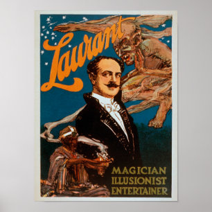 Poster Laurant Magicien, Illusionniste, Entertainer Magic