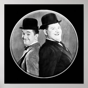 Poster LAUREL AND HARDY Stan Laurel et Oliver Hardy in t
