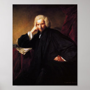 Poster Laurence Sterne (peinture de Sir Joshua Reynolds)