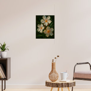 Poster Laurier-rose : Impressionnisme d'élégance toxique 