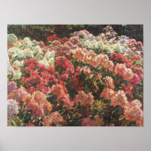 Poster Laurits Tuxen - Rhododendron Dans le jardin de Tux