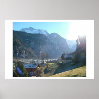 Poster Lauterbrunnen Fog