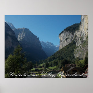 Poster Lauterbrunnen Valley Suisse 1