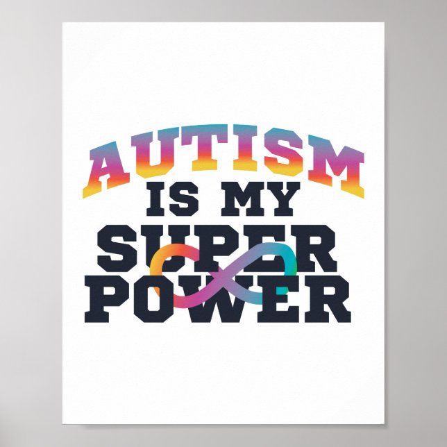 Poster L'autisme est ma prise de conscience de la superpu (Devant)
