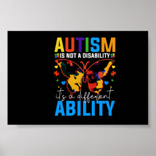 Poster L'Autisme N'Est Pas Un Handicap, C'Est Un Différen