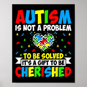 Poster L'Autisme N'Est Pas Un Problème À Résoudre - L'Aut