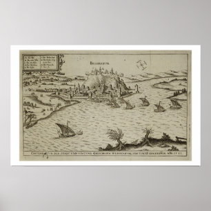 Poster L'automne de Belgrade aux Turcs en 1521, illustr