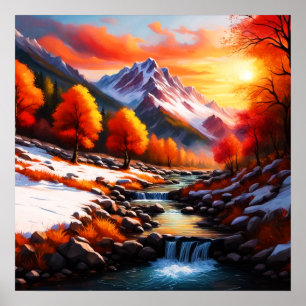 Poster L'automne devient hiver