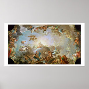 Poster L'automne du Giants assiégeant Olympe, 1764 (oi