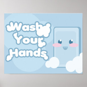Poster Lavage des mains