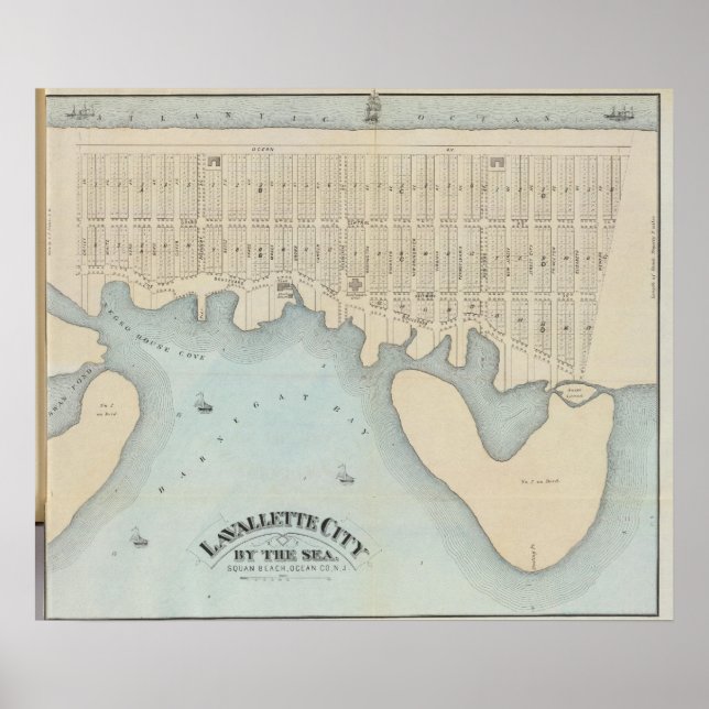 Poster Lavallette City by the Sea, Squan Beach, NJ (Devant)