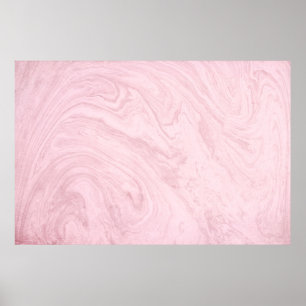 Poster Lavande rose en marbre