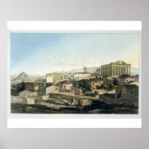 Poster L'avant ouest du Parthénon, plaque 19 de Par