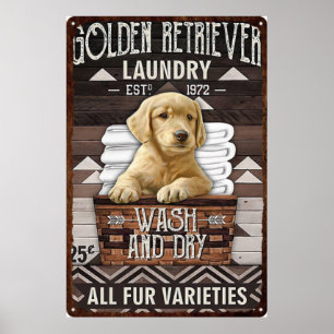 Poster Lave-chien et Vintage sec