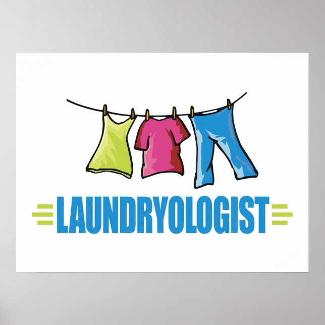 Poster Lave-linge drôle (Devant)