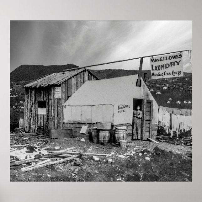 Poster Lave-linge Klondike Gold Rush - Dawson City, c. 18 (Devant)