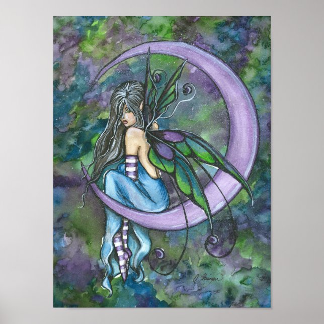 Poster Lavender Moon Imprimer par Ashley Thieszen (Devant)