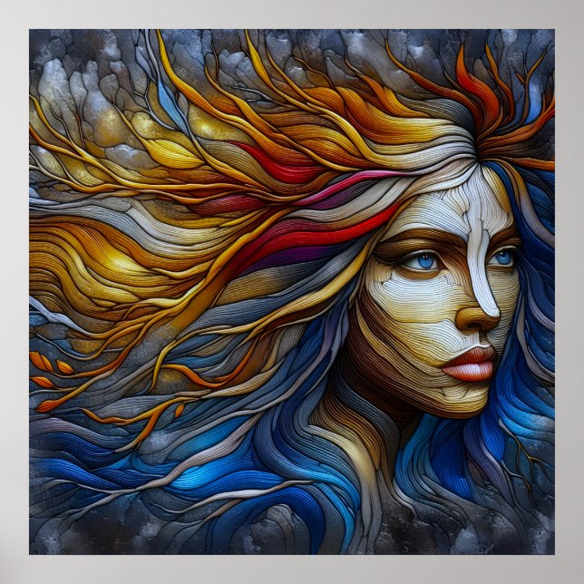 Poster L'avènement de la nature - L'ère de l'IA (Devant)