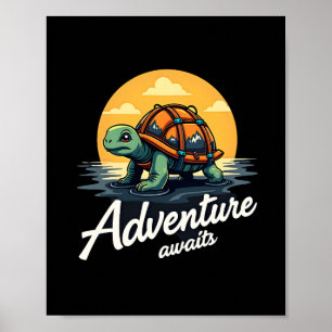 Poster L'aventure attend est Randonnées est Plein air A