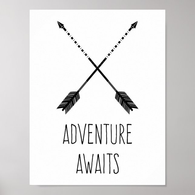 Poster L'aventure attend Inspirante (Devant)